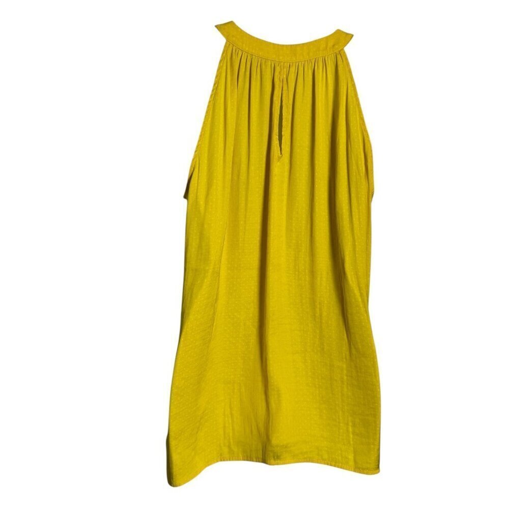 CAbi Sunshine Cami Women’s Size Small Yellow Sleeveless Keyhole Tie Tank Top - Picture 3 of 6